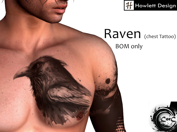 [HDesign] Raven (Chest Tattoo)