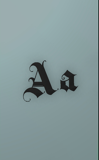 Enchanted - Vintage 3D Mesh Letter - Aa
