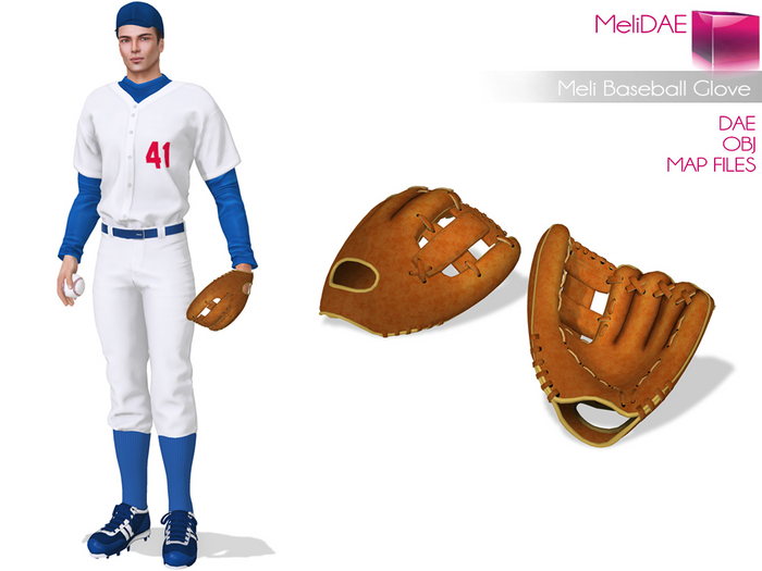 Dae, Obj, FBX, And Texture Files Baseball Glove
