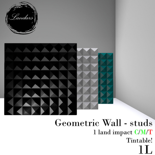 Geometric wall - Studs 