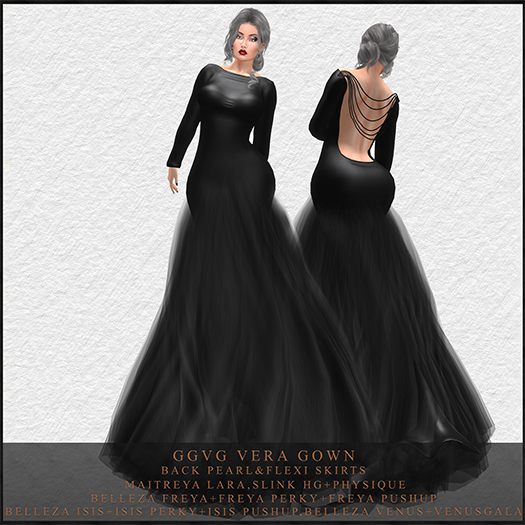 GGVG VERA GOWN BLACK