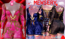 #MEWSERY Tuyi Romper{#25 Dragon.Hotpink}
