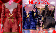 #MEWSERY Tuyi Romper{#14 Leather.Burgundy}