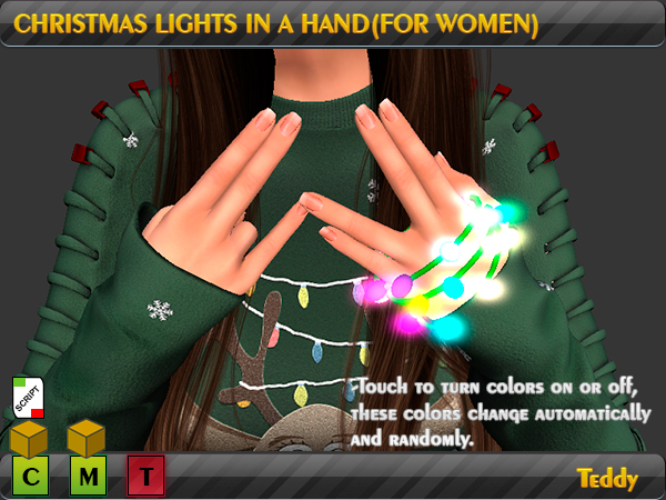 Christmas lights hand(For Women)