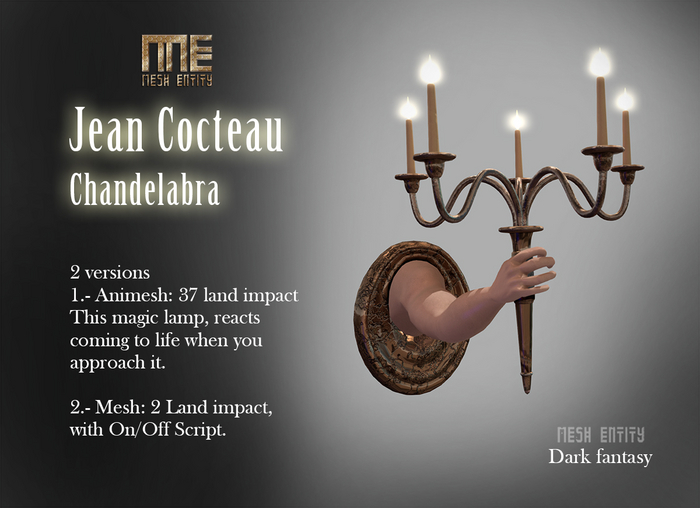 Mesh Entity: Jean Cocteau Candelabra