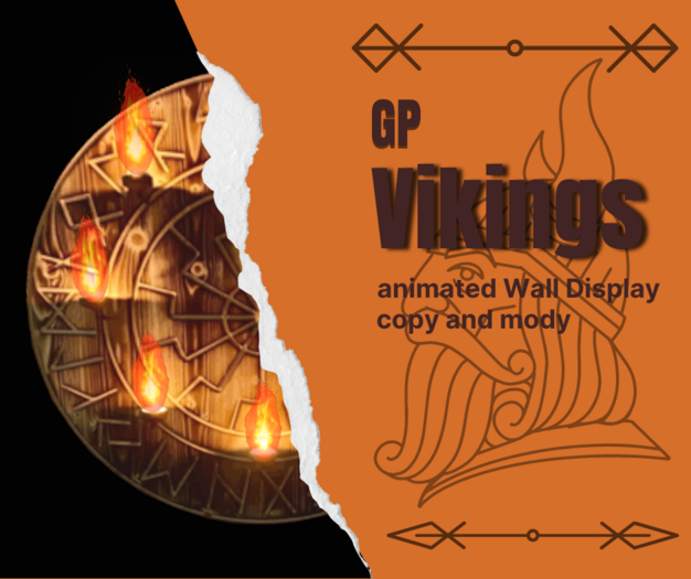 GP Viking Rune/Flames Wall Display