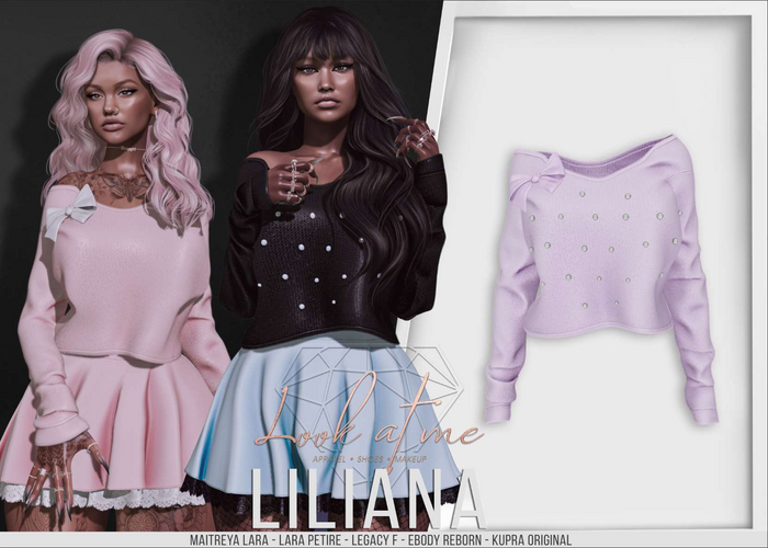 Look At Me. Liliana : Sweater - Purple