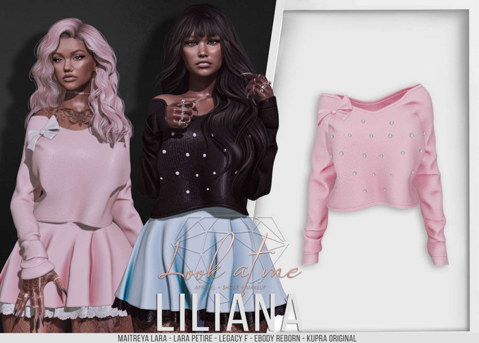 Look At Me. Liliana : Sweater - Babypink