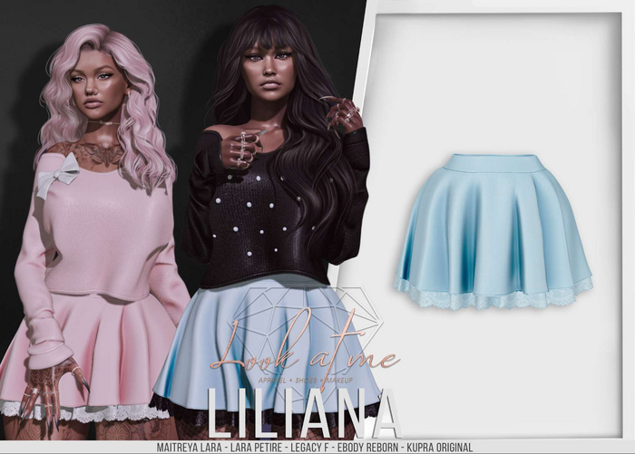 Look At Me. Liliana : Skirt - Blue