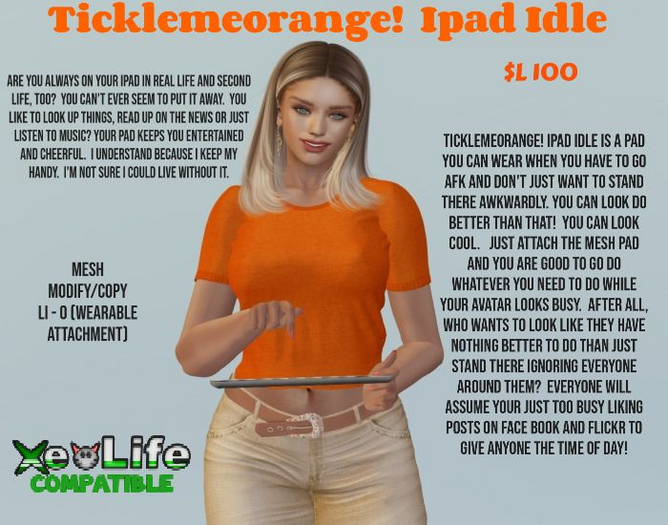 Ticklemeorange! Ipad Idle