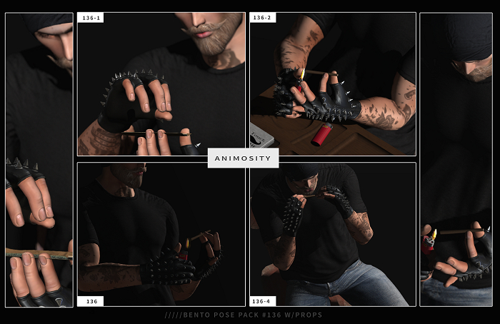 Animosity - 136 Pose Pack w/Props