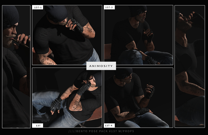 Animosity - 137 Pose Pack w/Props