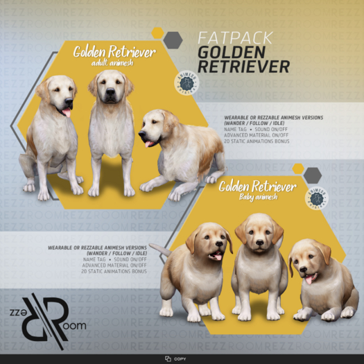 [Rezz Room]Golden Retriever FATPACK >>Wear Me<<