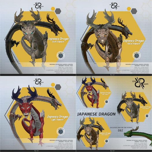 [Rezz Room] Japanese Dragon Animesh FATPACK