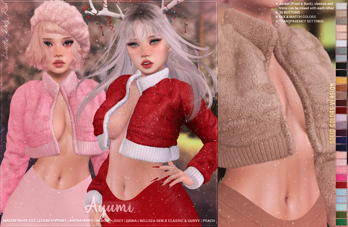 *B.D.R.* Ayumi -Jacket- (Solid Colors) | Peach Body Update!
