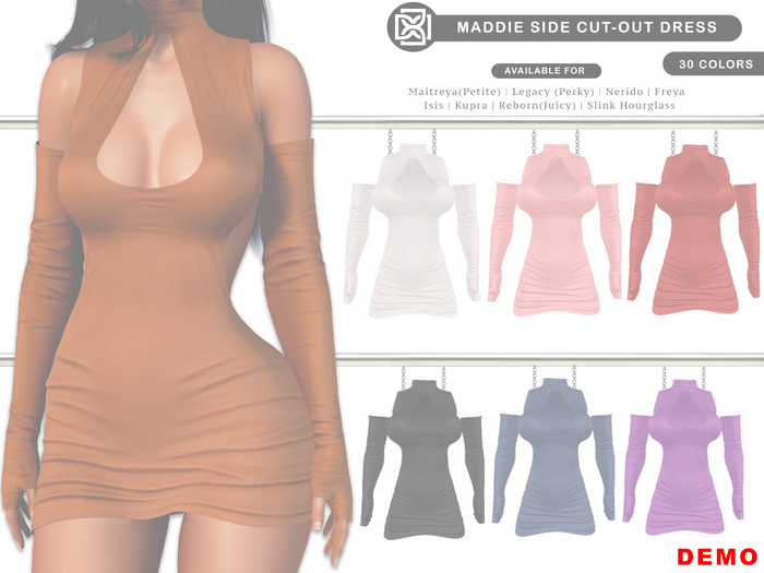 Addams // Maddie Side Cut-Out Dress // DEMO
