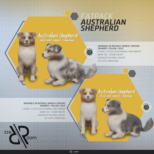 [Rezz Room]  Australian Shepherd Animesh FATPACK