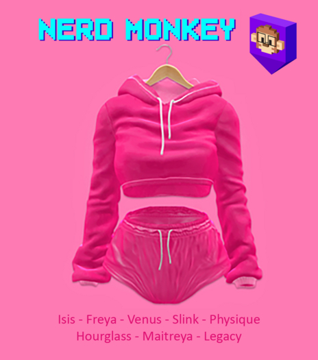 [N*Monkey] Sport Outfit Pink.