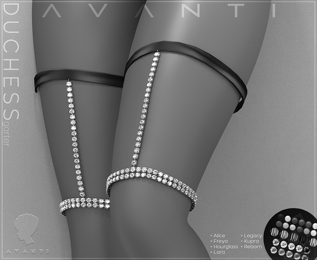 .:Avanti:. Duchess Garters DEMO (Freya, Alice, HG, Maitreya, Legacy, Kupra & Reborn)