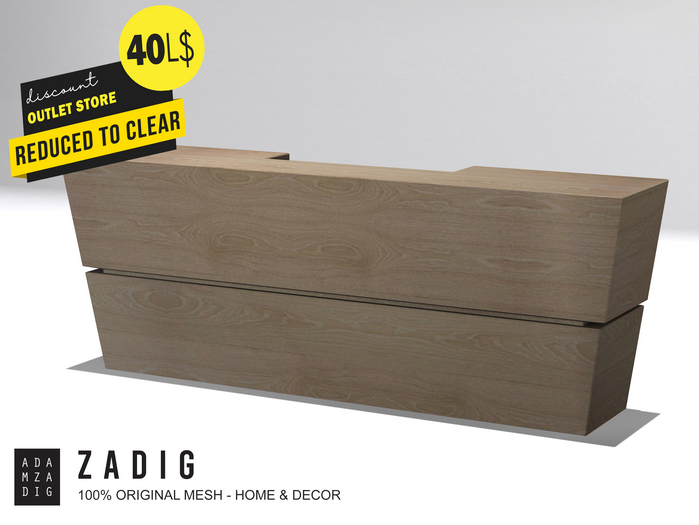 ZADIG - Consierge Desk (wood)