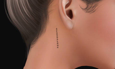 Second Life Marketplace - FB - scandalous - neck tattoo - (lel EvoX)