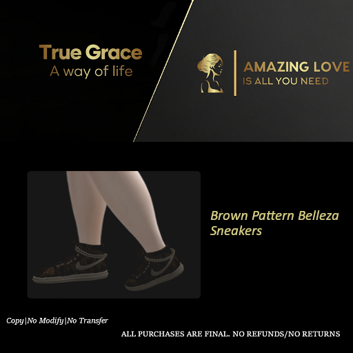 Brown Pattern Belleza Sneakers