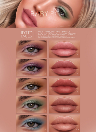 IDTTY FACES - CATWA BABY BOO COLLECTION