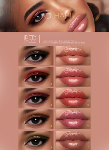 IDTTY FACES - CATWA BAD HABIT COLLECTION