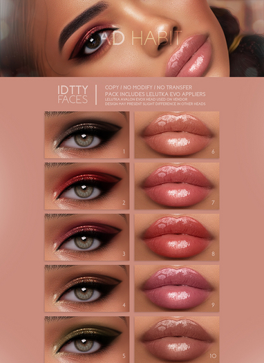 IDTTY FACES - LELUTKA BAD HABIT COLLECTION