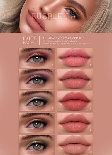 IDTTY FACES - LELUTKA BUBBLE GUM COLLECTION