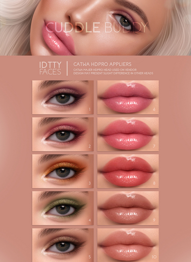 IDTTY FACES - CATWA CUDDLE BUDDY COLLECTION