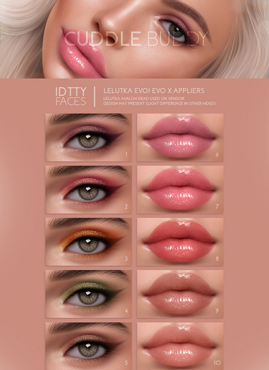 IDTTY FACES - LELUTKA CUDDLE BUDDY COLLECTION