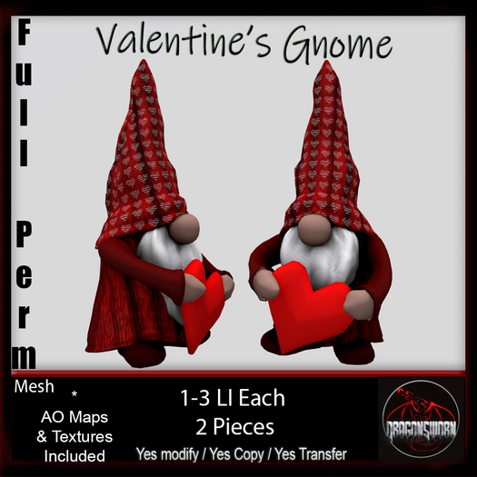 Full Perm Valentine's Gnome