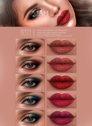 IDTTY FACES - GENUS GLAM LIFE COLLECTION