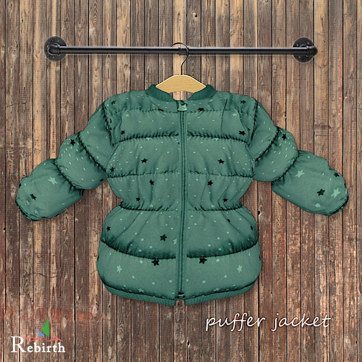 :KOYUKI: Rebirth - Puffer Jacket - Green
