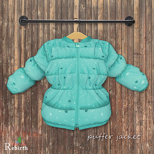:KOYUKI: Rebirth - Puffer Jacket - Teal