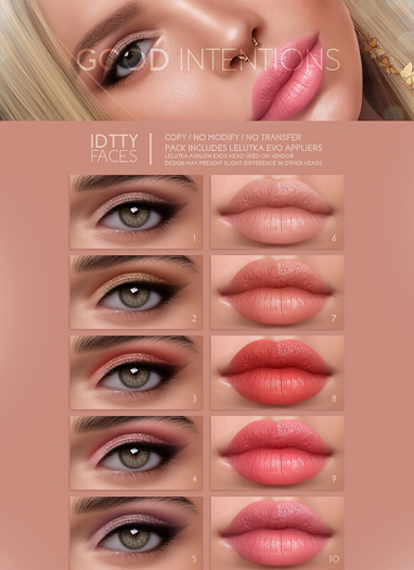IDTTY FACES - LELUTKA GOOD INTENTIONS COLLECTION