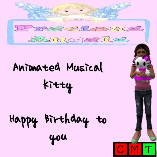 Musical Kitty Happy Birthday to you