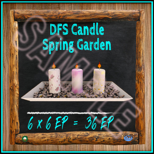 TEXTURE - DFS Candle - Spring Garden (Full Perm)