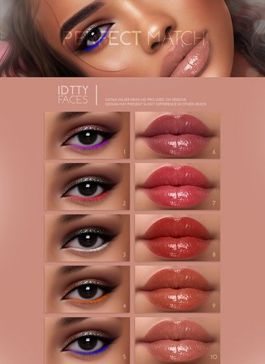 IDTTY FACES - CATWA PERFECT MATCH COLLECTION