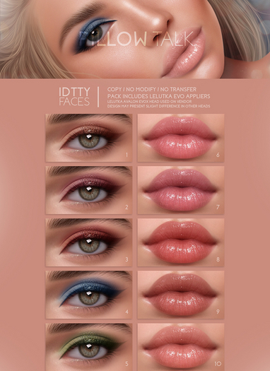 IDTTY FACES - LELUTKA PILLOW TALK COLLECTION
