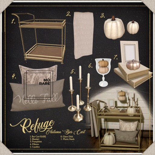 Refuge - Autumn Bar Cart Photo Stack
