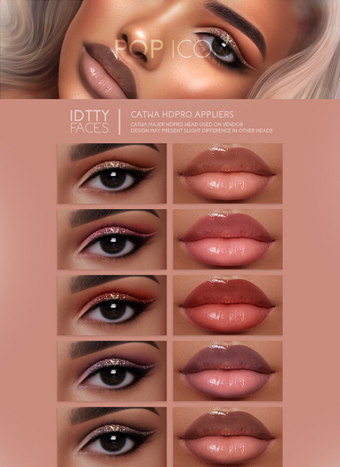 IDTTY FACES - CATWA POP ICON COLLECTION