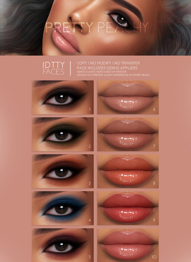 IDTTY FACES - GENUS PRETTY PEACHY COLLECTION