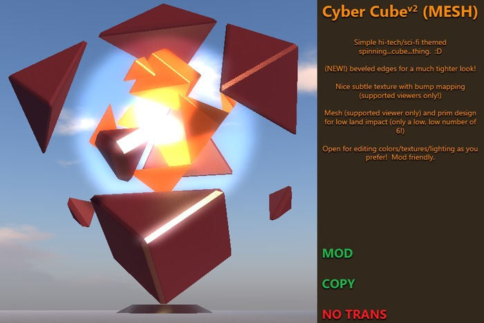 Cyber Cube v2.1a (Copy/Mod/NOTRANS)