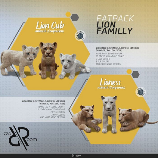 [Rezz Room] Lion Familly FATPACK