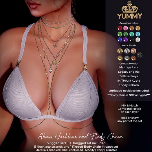 (Yummy) Alexis Necklace & Body Chain