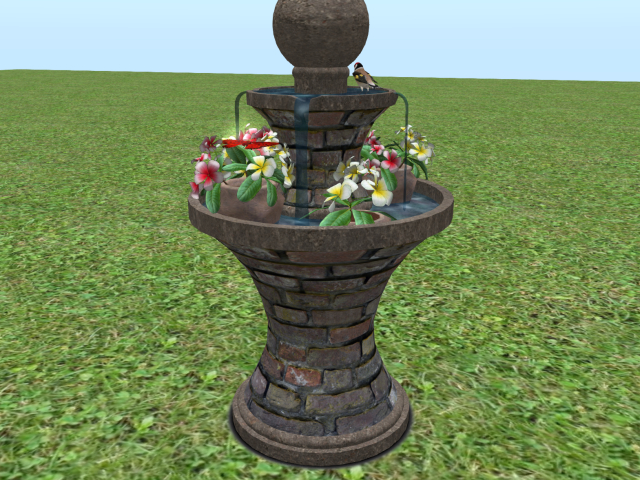 animated flower fountian
