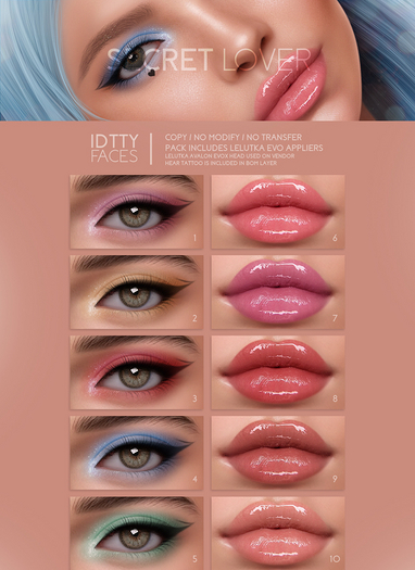 IDTTY FACES - LELUTKA SECRET LOVER COLLECTION