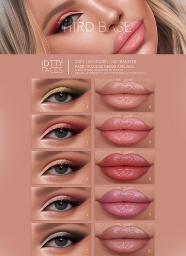 IDTTY FACES - GENUS THIRD BASE COLLECTION